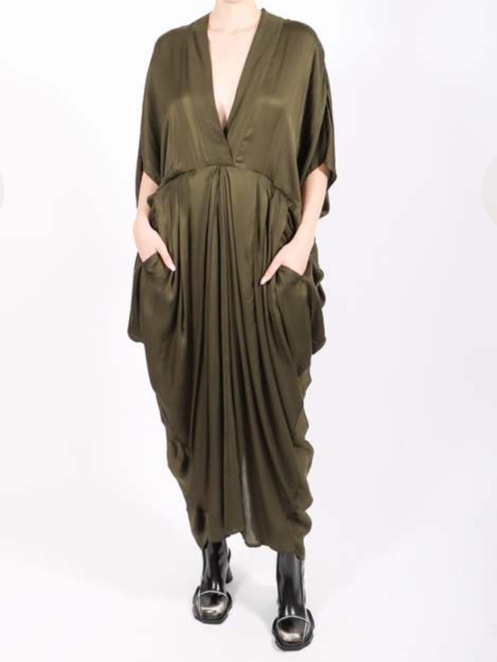 Nicholas K Vitales V-Neck Drapey Maxi Dress